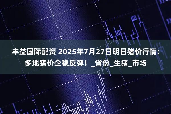 丰益国际配资 2025年7月27日明日猪价行情：多地猪价企稳反弹！_省份_生猪_市场