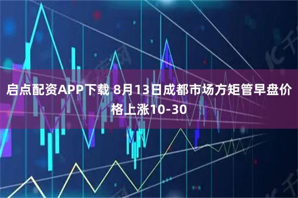 启点配资APP下载 8月13日成都市场方矩管早盘价格上涨10-30